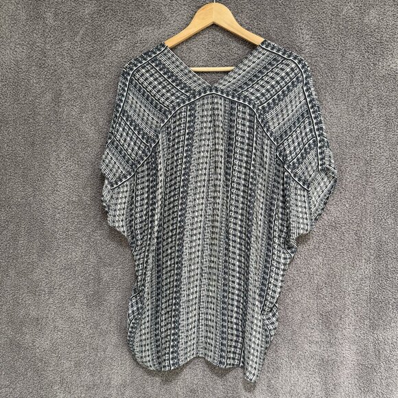 Vince Aztec Print Silk Top - Picture 5 of 8